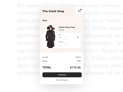 Daily UI#58 [ Shopping Cart ] app daily daily 100 challenge daily ui daily ui challenge dailyui design figma typography ui