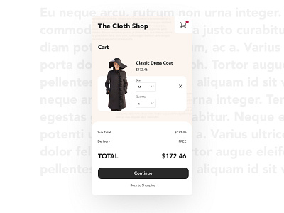 Daily UI#58 [ Shopping Cart ]