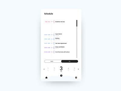 Daily UI#71 [ Schedule ]