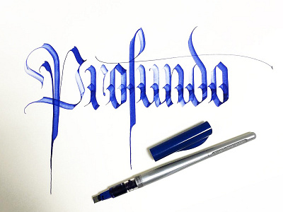 Calligraphy calligraphy giographic handstyle lettering