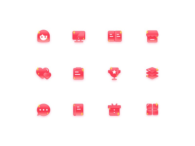 Pink Icon app icon ui ux