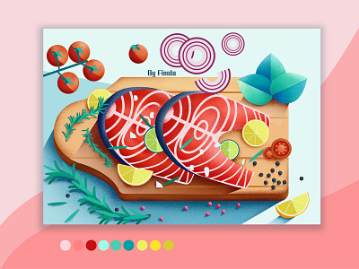 flat table delicacies delicacies design flat food illustration