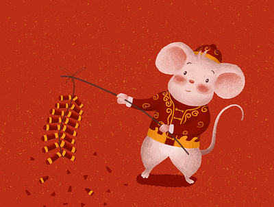Year of the Rat 2020 chinese new year design happy new year illustration mouse