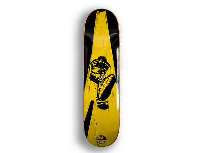 Mongo art artwork clean deckart design designer graphicdesigner illustration new original skateboard skater yellow