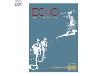 Echo Walking Fesival Poster, Sport Waikato clean compositiion design echo fantastic graphicdesign graphicdesigner original poster posterart posterdesign print simple sport