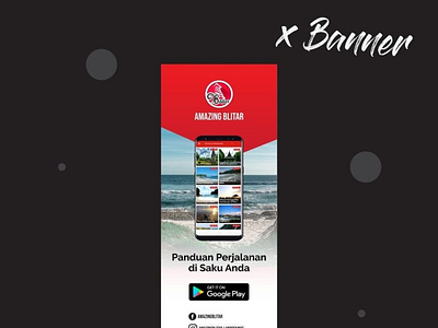 X Banner Amazing Blitar App for Tourism Guide amazing blitar banner banner ads banner app banner app design banner design banner designer banner small design tourism guide x banner x banner design