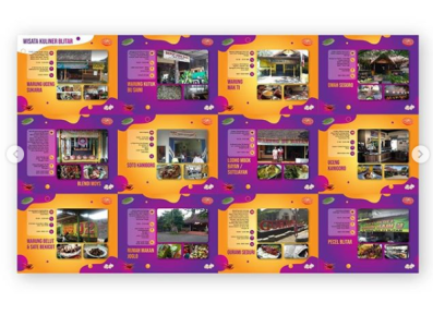 disparbudpora leaflet design tourism guide