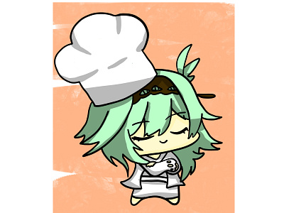 Chef sucrose character design from Genshin Impact