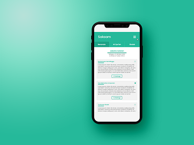 Redesign UI UX Mobile App Salaam