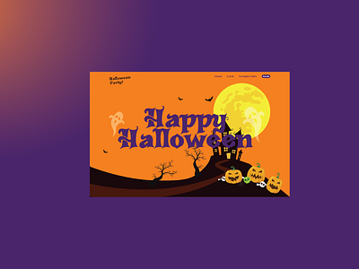 Halloween Party Web Design 2019 halloween halloween party halloween party web halloween web ui ui design ui ux design ux ux design web web design website website design