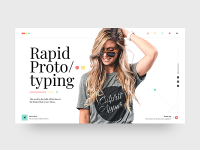 Rapid Prototyping 1 | Top menu with icons adobe app branding design flat lettering photoshop type typography ui ux web