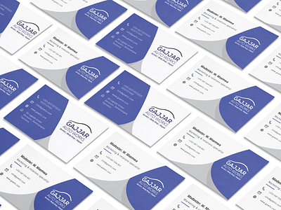 GAJJAR auto works business cards design