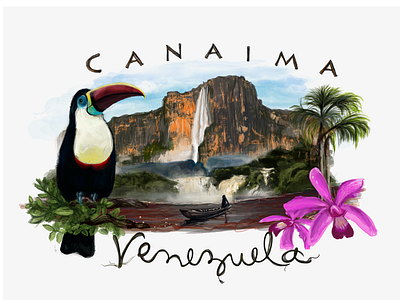 Canaima Illustration canaima digital painting illustration turism venezuela