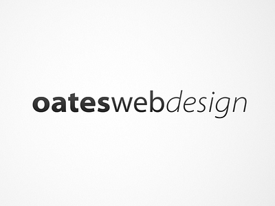 Oates Web Design logo development logo myriad pro web design