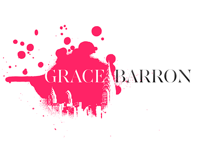 Banner for a fashion blog didot nyc pink spray paint