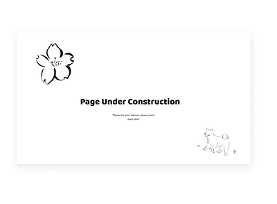 Page on Construction branding design illustration