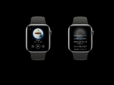 Smartwatch Music Player design music smartwatch ui