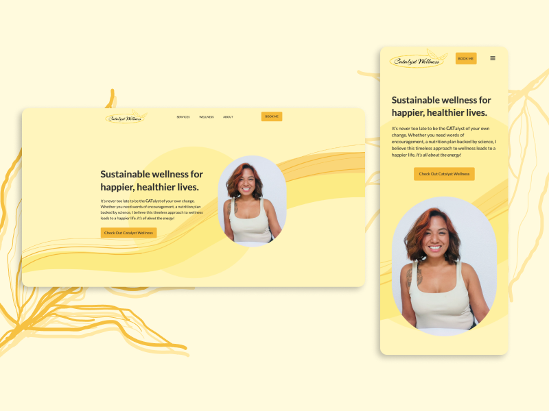 Catalyst Wellness, Landing Page by Celina Elumba on Dribbble
