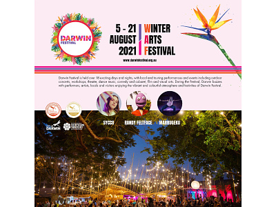 Mock up Darwin Festival Instagram Post art branding colour design graphic design illustration logo web