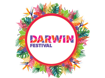 Redesign mock up Darwin Festival logo