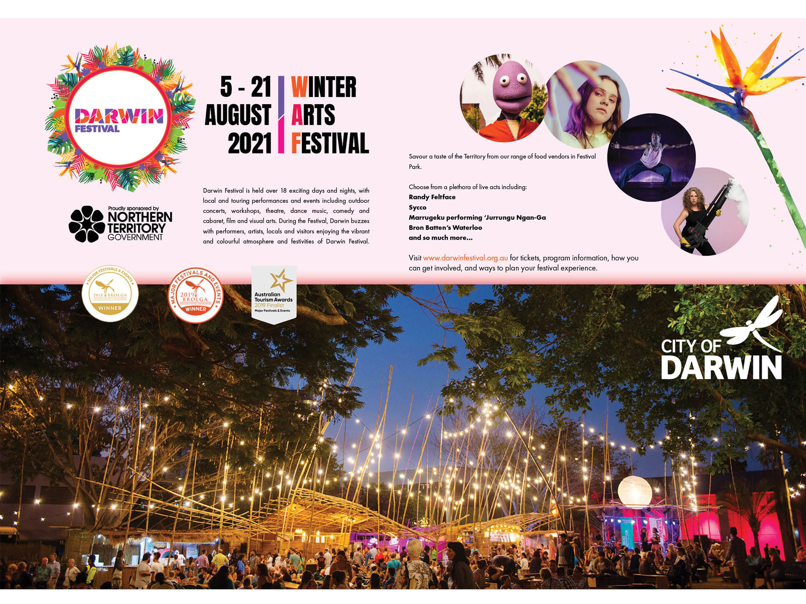 Darwin Festival Magazine Double page spread mock up by Sandy Loudon on Dribbble
