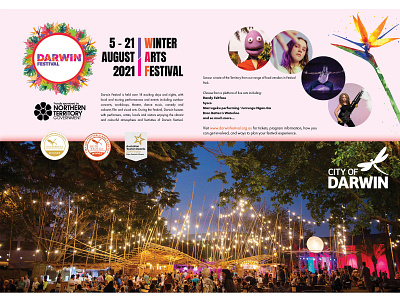 Darwin Festival Magazine Double page spread mock up