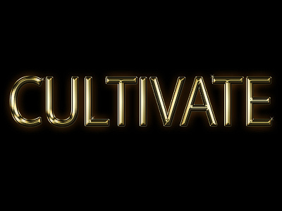 Cultivate Your Gold design logo typography web