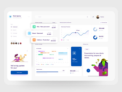 Dashboard UI Concept adminpanel branding dashboard graphic design ux webdesign