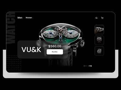 Dribbble Weekly Warm-Up | luxury Watches Page creative design ui ux weekly warm up