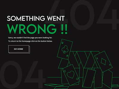 404 error page - Weekly Warm-up