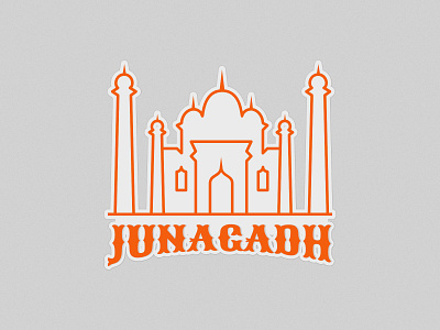 Junagadh Sticker - Weekly Warm-Up dribbble junagadh weekly warm up