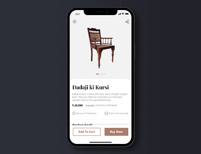 Antique Furniture Ecommerce iOS app antique antiques chair ecommerce ecommerce app ecommerce design furniture furniture app furniture store ios ios app design mobile app mobile app design mobile application mobile ui mobileui ui uiux