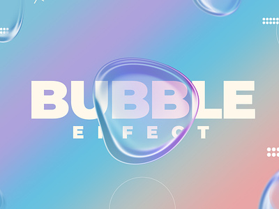 Realistic bubbles effect in photoshop | Design2Brothers 3d adobe branding design2brothers gradient graphic design motion graphics photoshop ui ux