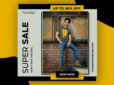 Banner Design adobe advertisement banner brand branding clothing design fashion photoshop sale tshirt art