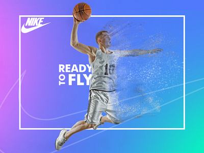 NIKE inspiration Sports Banner adobe app brand branding branding design color design download dribbble dribbbler illustraion illustrator logo minimal nike photoshop ui ux web website