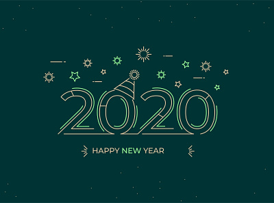 2020 by Designerkeshav 2020 adobe design dribbble dribbble best shot dribbbler happy new year illustraion illustrator new colour photoshop trend ui vector