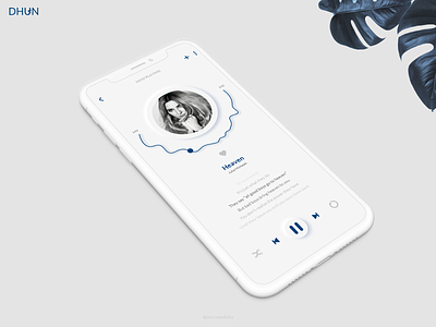 Dhun: Music Player App app design branding design iphonex minimal minimalism minimalist mobile app music music app music logo music player pantone2020 songs tune ui ui trends uidesign uiux ux