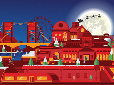 Christmas Eve christmas christmas eve design illustraion illustration loacker natal santaclaus vector