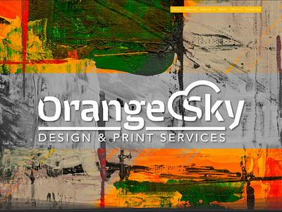 Orange Sky Website branding design prototype social media design ui ux web design website website design