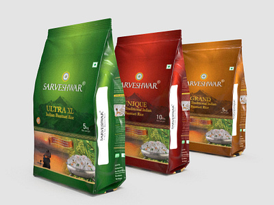 Package Design basmati rice mockup package design package mockup packaging rice sarveshwar
