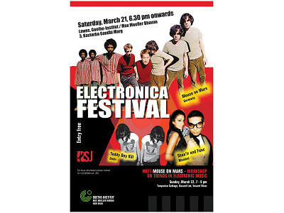 Poster electronica festival music musical musical event photoshop poster poster design