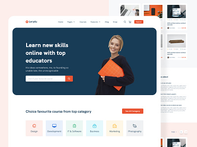 Lerydu - Education Landing Page