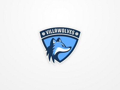 Villawolves Logo animal logo sport sticker team villawolves volleyball wolf wolves
