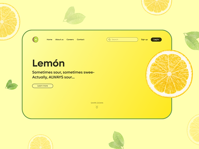 Website UI Concept branding design lemon ui neumorphic neumorphism ui ui design ux website design website ui website ui concept