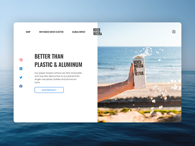 Boxed Water Is Better Website Redesign