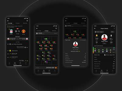 Football Live Score, Results App UI ⚽