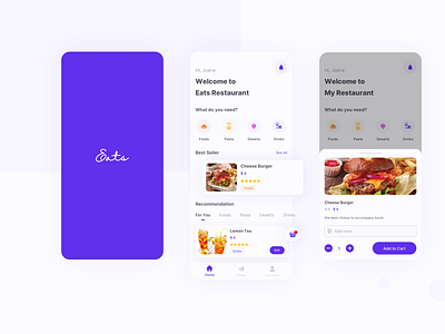 EATS UI Kit app design interaction interaction design ui user experience user interface ux