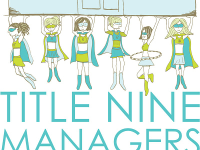 Title Nine Management illustration invitation vector