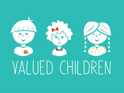 Valued Kiddos brochure illustration non profit