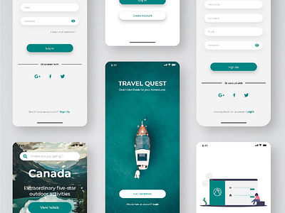 Travel Suggestion App UI Design